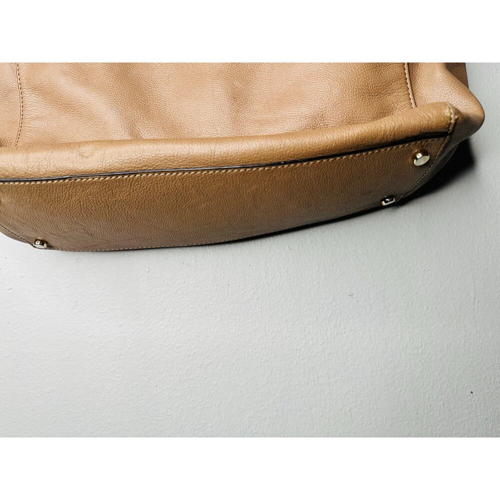 KATE SPADE Beige Tan Black Top Handle Tote Bow Detail Shoulder Bag - Picture 5 of 11